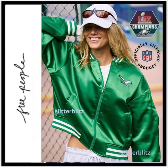 FP Movement x The Wild Collective Exclusive Philadephia Eagles Bomber Jacket 🦅